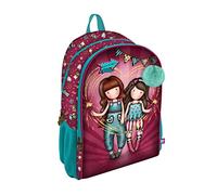 Santoro-Mochila 2 Cremalleras Gorjuss Fairground Fireworks 31,5X40X22,5Cm, Multicolor (1109GJ07)