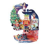 SANTORO Péndulo - Arjeta De Felicitación 3D De Navidad - El Cascanueces - Regalos Para Niños, Familia, Él, Ella, Navidad, Felices Fiestas, Papá Noel, Árbol De Navidad