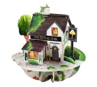 SANTORO Pirouette - Tarjeta de felicitación 3D desplegable - The Royal Oak Pub - para él, para ella, familia, amigos, cumpleaños, aniversario | Beer Garden