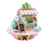 SANTORO Pirouette - Tarjeta de felicitación desplegable 3D - Puesto de flores - Regalo de cumpleaños para ella, madre, hija, esposa, novia | aniversario, pensando en ti, tarjeta de agradecimiento |