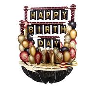SANTORO Pirueta, Tarjeta De Felicitación Emergente 3D - Globos De Cumpleaños - Regalo Para Hombres, Mujeres, Niños, Esposa, Madre, Hija, Familia, Amigos, Niña | Tarjeta De Cumpleaños Con Globos