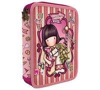 SANTORO-Plumier Doble 46 Piezas Gorjuss Fairground Carousel 18,1X23,2X4Cm, Multicolor (688GJ21)