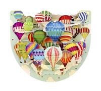 SANTORO Popnrock, Tarjeta De Felicitación Emergente 3D - Globos Aerostáticos - Para Ella, Para Él, Cumpleaños, Aniversario