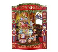 Santoro Tarjeta de felicitación 3D emergente de Navidad, Tienda de Juguetes de Navidad, para niños, Familia, Festiva