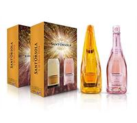 Sant'Orsola Prosecco DOC Extra Dry Millesimato + Prosecco DOC Rosè Vino Espumoso Italiano en caja de regalo - 2 Botellas X 750ml