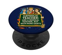 Santos Patronos de la Escuela Católica de Apreciación del Maestro PopSockets PopGrip Adhesivo
