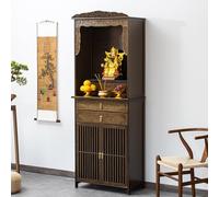 Santuario Budista, Mesa de Altar, con Pedestal Altar Budista, Tallada A Mano, for Oraciones, Adivinación, Adoración, para Santuario Ancestral Y Uso DoméStico(50*36*186cm/19.7*14.2*73.2in)