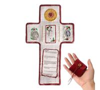 Santuario de oración católico de bolsillo, compacto y portátil, 11,5 x 19 cm, santuario espiritual hecho a mano, decoración de oración hecha a mano, espiritual versátil, para devoción, decoración del