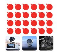 SANTUO Almohadillas adhesivas redondas 3M, 24 unidades, 10 mm, almohadillas adhesivas de doble cara, extrafuertes, resistentes al calor, almohadilla adhesiva de doble cara para Nextbase Garmin Dashcam