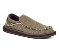Sanuk Mocasines Chiba para Hombre | Zapatos para Hombre | Zapatos sin Cordones para Hombre | Mocasines para Hombre | Plantilla de Espuma cómoda, Marrón, 45 EU