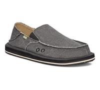 Sanuk Mocasines Donny para Hombre | Zapatos para Hombre | Zapatos sin Cordones para Hombre | Mocasines para Hombre | Plantilla de Espuma viscoelástica, Carbón, 43 EU