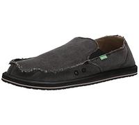 Sanuk Mocasines sin Cordones Vagabond para Hombre, Gris Oscuro, 39 EU