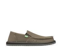 Sanuk Vagabond 29418001 - Mocasines de tela para hombre, Marrón, 39.5