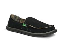 Sanuk Zapatillas de cáñamo Donna para Mujer, Negro, 37 EU