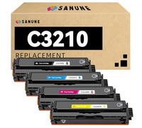SANUNE C3210 - Cartuchos de tóner de repuesto para Lexmark C3210C0 C3210K0 C3210M0 C3210Y0 C3224 C3326 C3426 MC3224 MC3326 MC3426 C32110 0 Tinta de impresora
