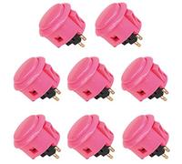 Sanwa 8 Pcs OBSF-30 Pink OEM Arcade Push Button (Mad Catz SF4 Tournament Joystick Compatible)