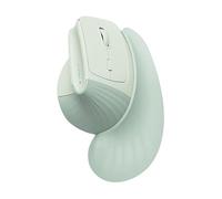 SANWA GMAERGWBT22GR - Ratón ergonómico inalámbrico + Bluetooth de 2,4 G con reposamuñecas, color verde