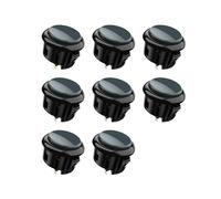 SANWA OBSF-30 - Botón pulsador original de 30 mm para MAYFLASH F300 F500 F700 Arcade Jamma Videojuegos y Arcade Joystick Consola de juegos (negro) S