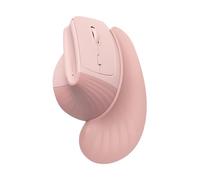 SANWA Ratón ergonómico inalámbrico de 2.4 G + Bluetooth con reposamuñecas, GMAERGWBT22P, rosa
