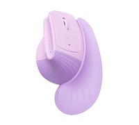 SANWA Ratón ergonómico inalámbrico de 2.4 G + Bluetooth con reposamuñecas, GMAERGWBT22V, morado