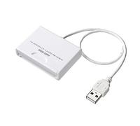 SANWA SUPPLY ADR-CFU2H - Lector (CF, Blanco, USB 2.0, 0-45 °C, -20-60 °C, 62,6 mm)
