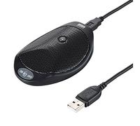 SANWA SUPPLY MM-MCUSB22 - Ordenador portátil con micrófono (micrófono, -58 dB, 50-14000 Hz, 2200 Ω, con Cable, USB)