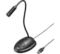 SANWA SUPPLY MM-MCUSB25 Negro Notebook Micrófono con Cable - Micrófonos (Notebook Micrófono, 64 DB, 60-15000 Hz, Unidireccional, 2,2 Ohm, con Alambre)