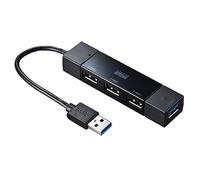 SANWA SUPPLY USB-HAC402BK USB 3.0 (3.1 Gen 1) Type-A Negro Nodo - Concentrador (USB 3.0 (3.1 Gen 1) Type-A, USB 2.0,USB 3.1 (3.1 Gen 1) Type-A, Negro, Negro, 0,011 m, USB)