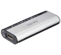 SANWA SUPPLY USB-HUB226GSV hub de Interfaz USB 2.0 Mini-B 480 Mbit/s Plata - Concentrador (USB 2.0 Mini-B, USB 2.0, 480 Mbit/s, Plata, USB, 0.35/0.5 A)