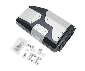 SANWAN - Caja de herramientas para soporte izquierdo de motocicleta de 4,2 l, resistente al agua, acero inoxidable, contenedor de reparación para BMVV R1200GS R1250GS ADV 2004-2019