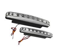 SANWAN - Juego de 2 luces de circulación diurna súper luminosas, 8 LED, color blanco
