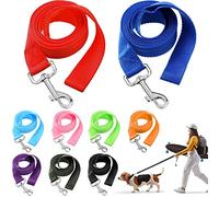 Sanwuta Paquete de 9 Correas de Entrenamiento de Nailon para Perros de 6 pies para Perros pequeños y medianos, Cuerda de tracción para Entrenamiento, Juego, Campamento o Patio Trasero (Colorido)