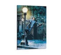 SANWYA Póster moderno con diseño de película de cantando bajo la lluvia para decoración del hogar, dormitorio, estilo marco, 60 x 90 cm