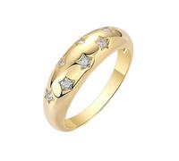 Sanxicikaa Anillo de plata y oro con personalidad simple lleno de estrellas Anillo de piedra musgo, American yard no.7