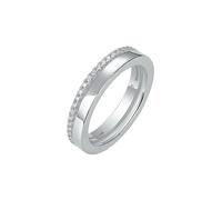 Sanxicikaa - Arreglo simple de anillos de plata apilados con anillos de piedra Mosan personalizados, American yard no.8