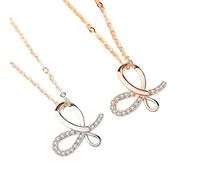 Sanxicikaa Collar simple de plata de ley europea y americana con circonita y mariposa para mujer