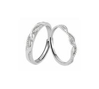 Sanxicikaa Europe and the United States Twin Serpiente pareja de diseño simple exquisito anillo, Metal