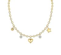 Sanxicikaa Golden Accessories - Collar largo de cadena de clavícula con personalidad simple, 6,5 mm, 2 tabletas.