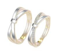 Sanxicikaa Versión coreana de anillo simple y exquisito de onda abierta para mujer