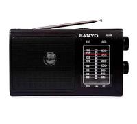SANYO KS109N Radio Analógica Sobremesa Am/FM Red y Pilas. Color Negro