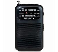 SANYO KS112N Radio Analógica de Bolsillo Am/FM. Altavoz. Color Negro