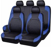 SANYOM 9 Piezas Cuero Funda Asiento Coche para Ford Focus 2 Mk2 Focus Focus 3 Ford Focus Mk3,Compatible con airbag Lateral Azul