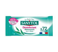 Sanytol - 33631325 - Toallitas multiusos desinfectantes, 72 Unidad (Paquete de 1)