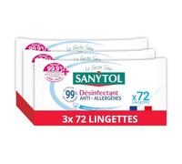 Sanytol 48 Toallitas desinfectantes anti-alergénicas - Pack de 3