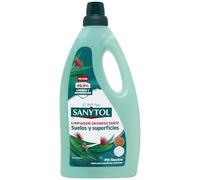 Sanytol - Botella Desinfectante Limpiahogar, Elimina Bacterias, Hongos Y Virus Sin Lejía, Perfume Eucaliptus, Negro, 1200 Mililitro