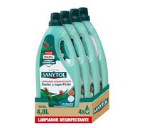 Sanytol - Botella Desinfectante Limpiahogar, Elimina Bacterias, Hongos y Virus Sin Lejía, Perfume Eucaliptus - Pack de 4 x 1.200 ML = 4,8L
