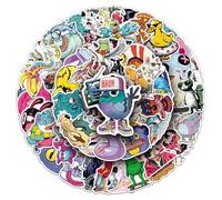 SANYUANHE 100 pegatinas divertidas de animales, pegatinas de animales de graffiti loco, pegatinas creativas para garabatear, pegatinas de animales para botellas de agua, maletas, bicicletas, coches