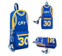 SANYUANHE Estuche Temático de Baloncesto para Niños, Basketball Pencil Case,Estuche para Lápices Azul Número 30, Estudiantes, Inicio Escolar, Oficina y Materiales de Estudio