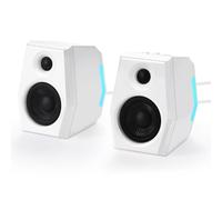 Sanyun SW209 Altavoces para Gaming de 36W con 3 Modos EQ (Juego/Película/Música), Sonido Surround 3D Dinámico, DAC de 24bit USB/AUX/Bluetooth 5.2, Iluminación RGB, para PC/Escritorio/Monitor, Blanco
