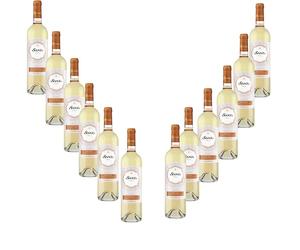 Sanz Clásico 2022 - Vino Blanco Verdejo - Ideal Pescados al Horno y a la Plancha, Mariscos y Crustáceos - Pack 12 Botellas 75cl